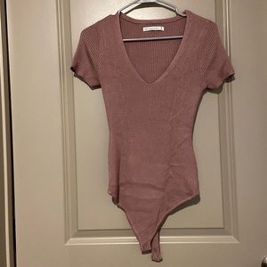 Abercrombie & Fitch V-Neck Sweater Bodysuit